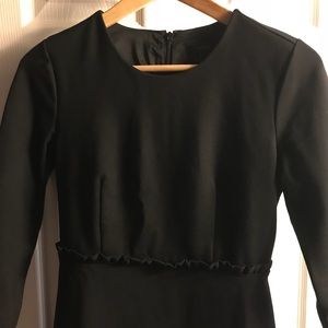 J Crew Combo Dress - black, sz 2P - worn twice!